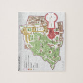 バチカン市国の地図 ジグソーパズル (縦)