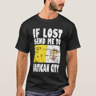 バチカン市国の旗のフレーズ ヴィンテージ Tシャツ
