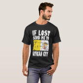 バチカン市国の旗のフレーズ ヴィンテージ Tシャツ (正面フル)