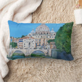 バチカン市国の眺め-枕 ランバークッション (ブランケット)