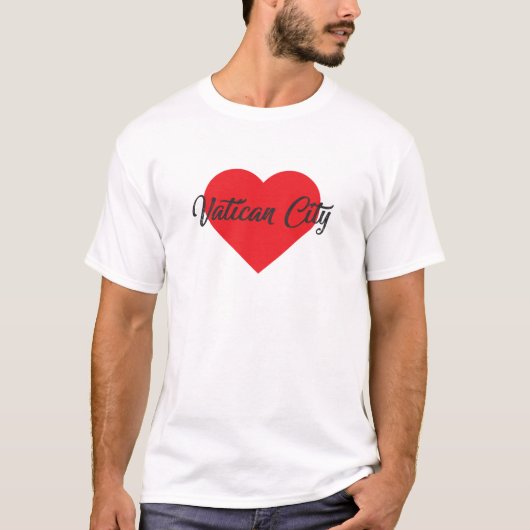 バチカン市国を愛す Tシャツ (正面)