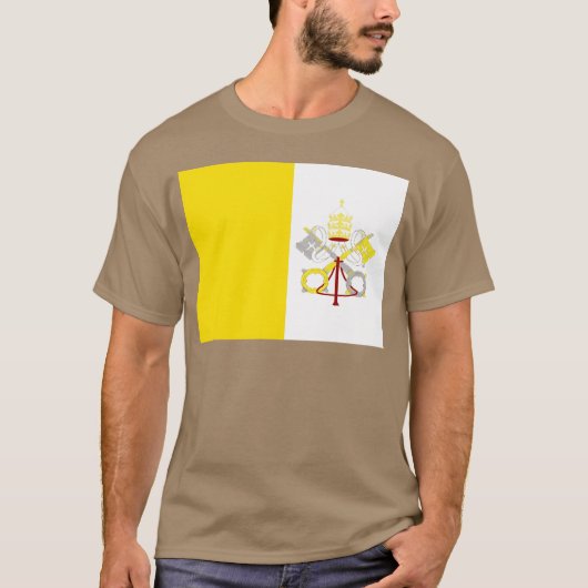 バチカン市国旗ギフト Tシャツ (正面)