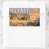 バチカン市国 | イタリア ローマ 長方形シール (バッグ)