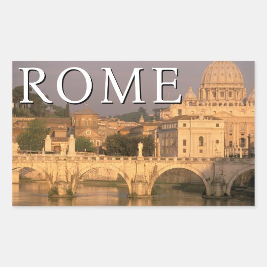 バチカン市国 | イタリア ローマ 長方形シール (正面)