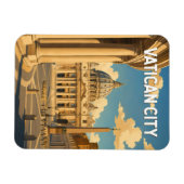 バチカン市国 サンピエトロ広場 イラスト 旅行 マグネット (横)