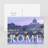 バチカン市国 | ローマ, イタリア | ありがとう ポストカード (正面/裏面)