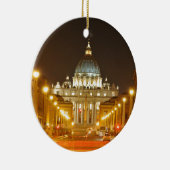 バチカン市国、ローマ、夜のイタリア セラミックオーナメント (右)