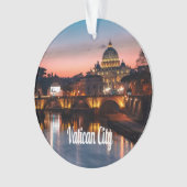 バチカン市夜ローマカトリック教会 オーナメント (正面)