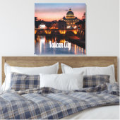 バチカン市夜ローマカトリック教会 キャンバスプリント (インサイチュ (寝室))