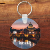 バチカン市夜ローマカトリック教会 キーホルダー (正面)