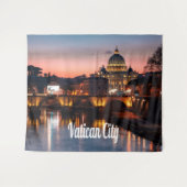 バチカン市夜ローマカトリック教会 タペストリー (正面(横))