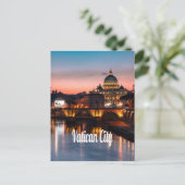 バチカン市夜ローマカトリック教会 ポストカード (スタンド正面)