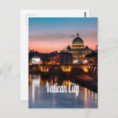 バチカン市夜ローマカトリック教会 ポストカード (正面/裏面)