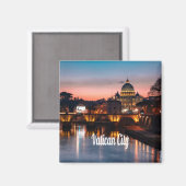 バチカン市夜ローマカトリック教会 マグネット (正面/裏面)