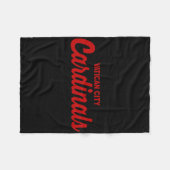 バチカン市深紅色おもしろいカトリック法王スポーツ フリースブランケット (正面(横))