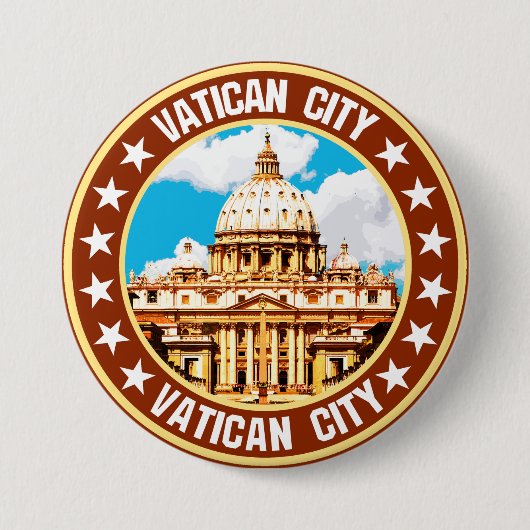 バチカン市 缶バッジ (正面)