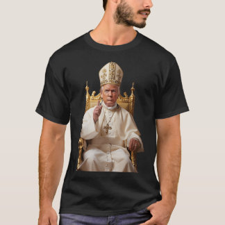 バチカン教会としてのトランプ教皇バチカンのクリスチャン Tシャツ