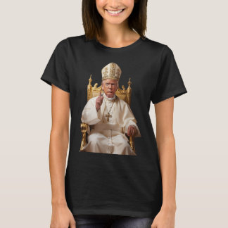 バチカン教会としてのトランプ教皇バチカンのクリスチャン Tシャツ
