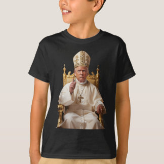 バチカン教会としてのトランプ教皇バチカンのクリスチャン Tシャツ