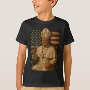 バチカン教会としてトランプ教皇の共和党議員はバティックを作る Tシャツ