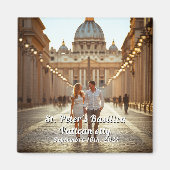 バチカン旅行カスタム写真土産マグネット マグネット (正面)