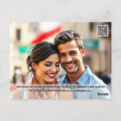 バチカン水の色ローマの写真は日付のカップルを保存 ポストカード (裏面)