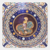 バチカン美術館のアテナ・モザイク スクエアシール (正面)