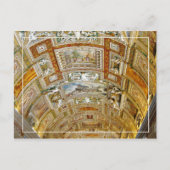 バチカン美術館のマップのギャラリーの天井 ポストカード (正面)