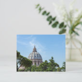 バチカン・ガーデンズの聖ペテロ大聖堂ドーム ポストカード (スタンド正面)