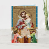 バチカン・モケットを受け取った聖ヨセフ即位 カード (正面)