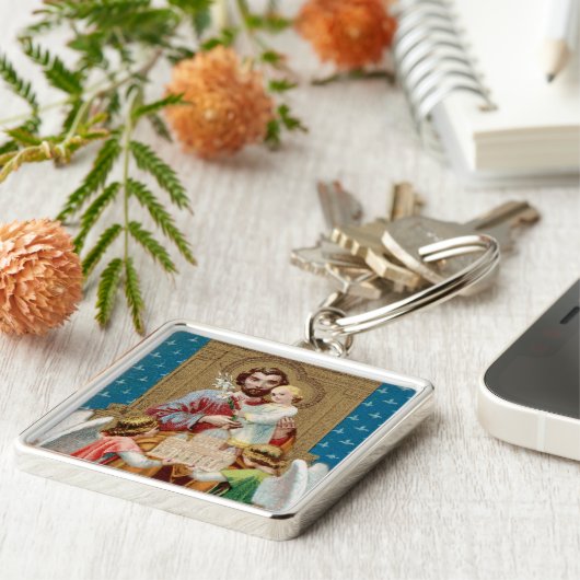 バチカン・モケットを受け取った聖ヨセフ即位 キーホルダー (側面)