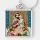 バチカン・モケットを受け取った聖ヨセフ即位 キーホルダー (正面)