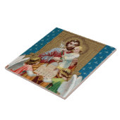 バチカン・モケットを受け取った聖ヨセフ即位 タイル (側面)