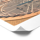 バチカン・ヴィンテージ・トラベルのブルースカイ ポスター (角)