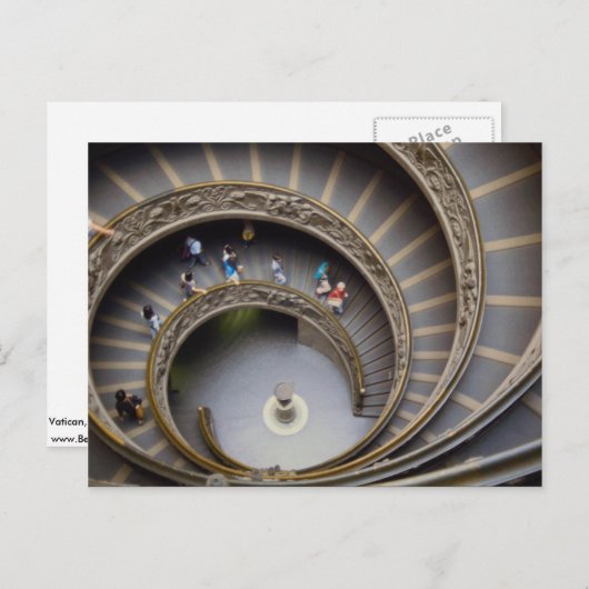 バチカン、天国、ローマ、イタリアへの階段 ポストカード (正面/裏面)