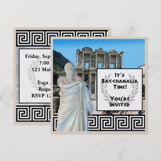 バチャナリア時間 招待状 (正面/裏面)