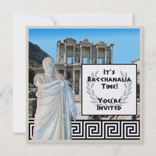 バチャナリア時間 招待状 (正面)