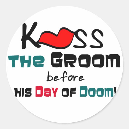 バチュラーパーティおもしろいシール ラウンドシール (正面)