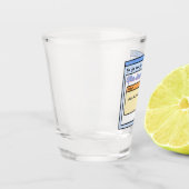 バチュラーパーティおもしろいユーモアのための新郎新婦ギフト ショットグラス (左)