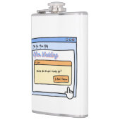 バチュラーパーティおもしろいユーモアのための新郎新婦ギフト フラスク (左)