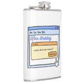 バチュラーパーティおもしろいユーモアのための新郎新婦ギフト フラスク (右)