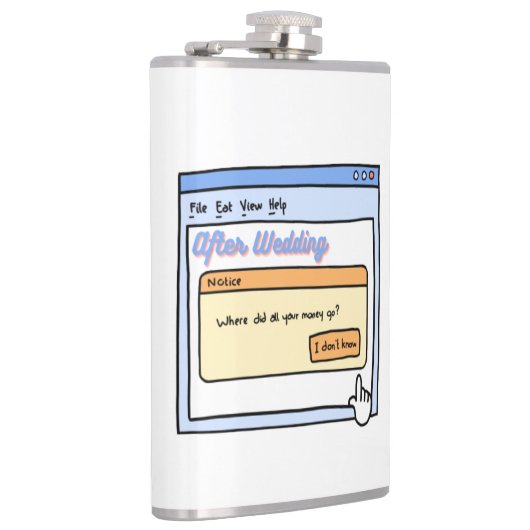 バチュラーパーティおもしろいユーモアのための新郎新婦ギフト フラスク (右)