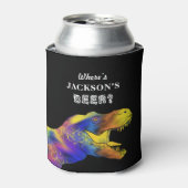 バチュラーパーティおもしろい引用文T-レックスパーソナライズされた 缶クーラー (缶正面)