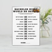 バチュラーパーティの勝負だ 招待状 (スタンド正面)