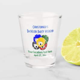 バチュラーパーティの好意トランプのポーカー賭博 ショットグラス