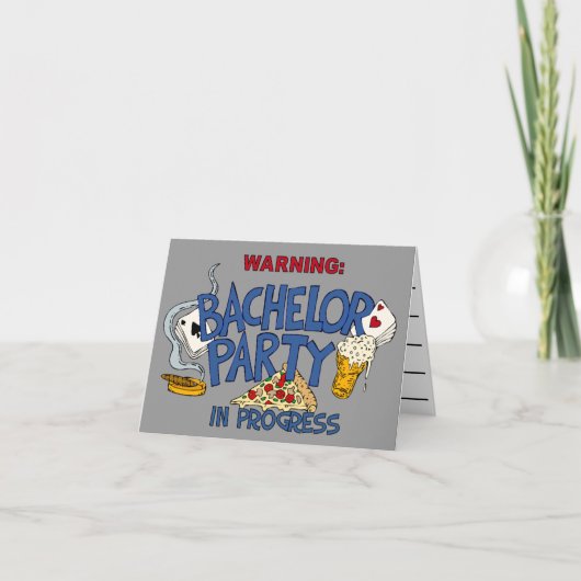 バチュラーパーティの招待 招待状 (正面)