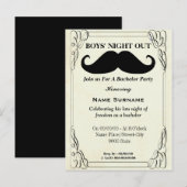 バチュラーパーティの招待，新郎のシャワーの招待 インビテーションポストカード (正面/裏面)
