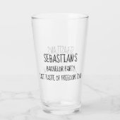 バチュラーパーティの最後の自由のツアーユーモアの味 タンブラーグラス (裏面)