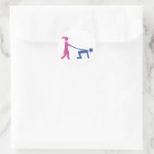 バチュラーパーティアイコン ラウンドシール (バッグ)