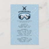 バチュラーパーティウィークエンドスキーリゾート旅程 エンクロージャーカード (正面)